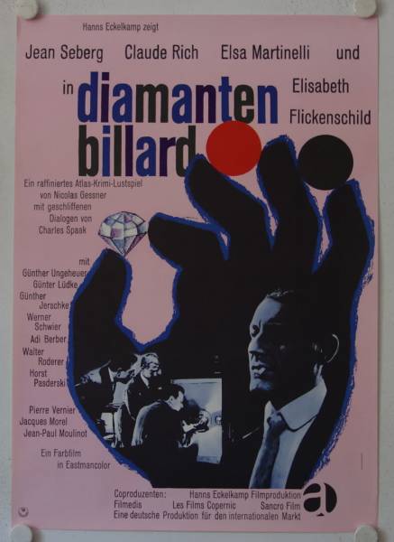 Diamantenbillard originales deutsches Filmplakat